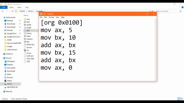 How to install NASM & DOSBOX and Assemble program code | CS401-Assembly tutorial смотреть онлайн