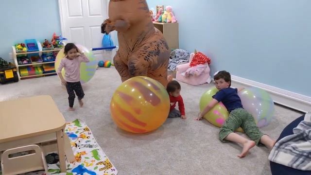 Giant Groovy Wubble Ball With T Rex