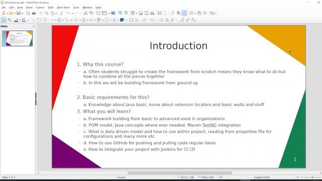 1. Introduction to QA Automation Framework designing смотреть онлайн