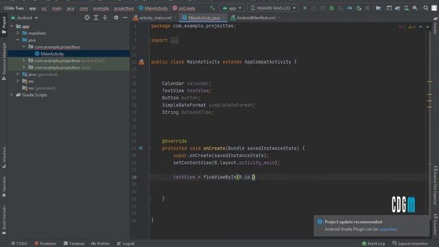 How to get current date and time in android studio - اردو / हिंदी смотреть онлайн