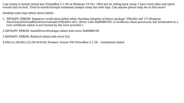 Virtual Box rolling back on Win10 смотреть онлайн