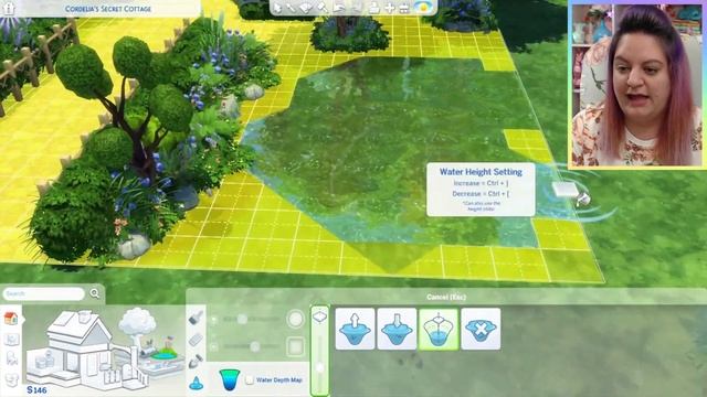 Tiny House by Secret Waterfall | The Sims 4 Cottage Living Speed Build смотреть онлайн