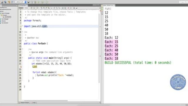 6. Ciclo foreach java смотреть онлайн