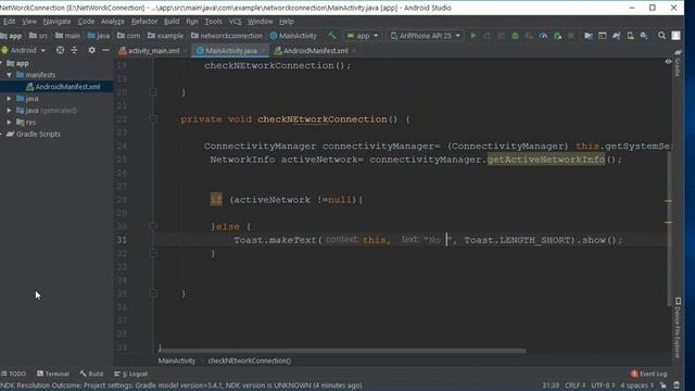 How to Check Internet Connection In Android App || Show No Internet Connection Message смотреть онлайн