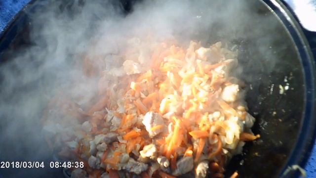 ОГНЕННАЯ КУХНЯ // сборный плов в казане // отличный улётный вкус ??? смотреть онлайн