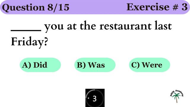 Use of ‘Did, Was & Were’ in Simple Past Tense | Tenses Exercise # 9 | English Quiz | Tenses Quiz смотреть онлайн