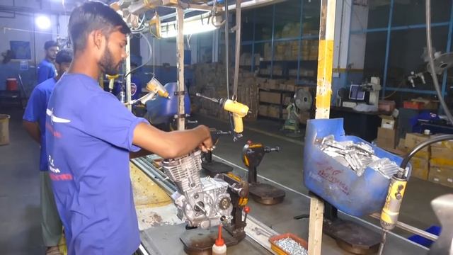 Complete Assembling of a 125cc Motorcycle Engine смотреть онлайн