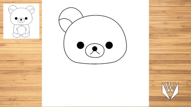 Как нарисовать Рилаккума шаг за шагом, Easy Draw | Скачать бесплатно раскраски смотреть онлайн