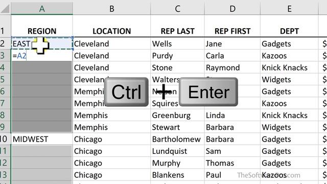 Clean Up Excel Data and Fill Blank Cells in a Data Download смотреть онлайн