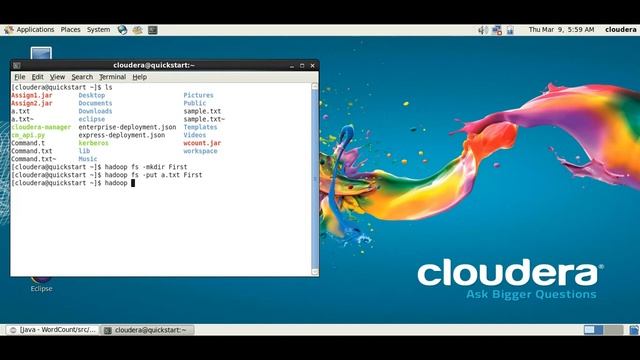 Hadoop Mapreduce wordcount example java CDH 5.8 смотреть онлайн