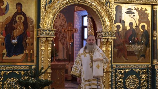 Проповедь архиепископа Каширского Феогноста в Стефано-Махрищском женском монастыре 08.01.20 смотреть онлайн