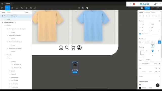 T-SHIRTS Shop UI Design white Figma смотреть онлайн