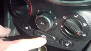 Настройка включения кондиционера в Hyundai Solaris