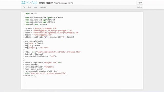 IoT Real Device Send an EMAIL to MULTIPLE RECIPIENTS (TO, CC & BCC) using Raspberry Pi смотреть онлайн