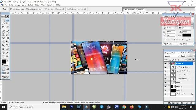 How to make a visiting card / visiting card in tamil / visiting cad tutorial / photoshop in tamil смотреть онлайн