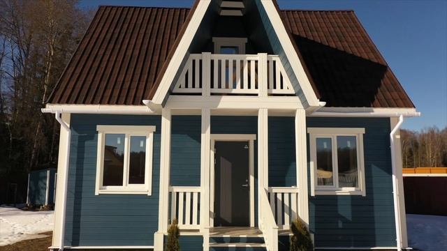 Каркасный дом по проекту К-70 в поселке "Алексеевские дачи" смотреть онлайн