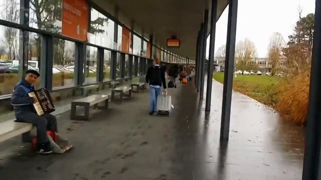 Walking from Flughafen Berlin Schonefeld (Berlin Airport, Germany) смотреть онлайн