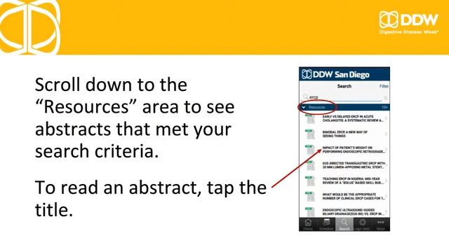 How to Search for Abstracts Using the DDW 2019 Mobile App смотреть онлайн