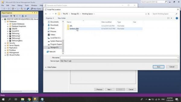 Convert Database from SQL Server 2017 to SQL Server 2012