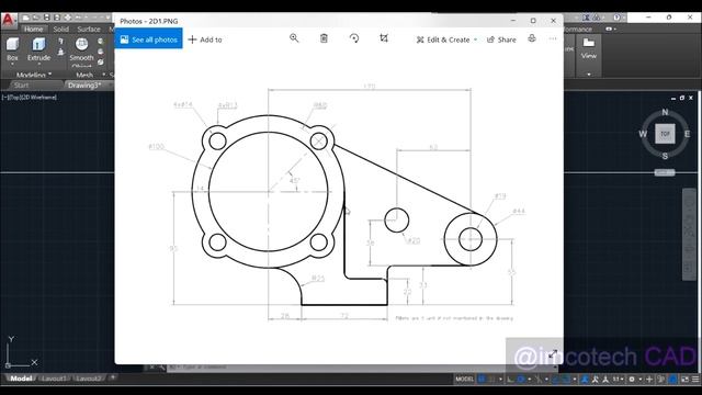 2D AutoCAD for beginners part 12. 2D designs made easy смотреть онлайн