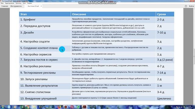 Как мы работаем с социальными сетями? Этапы работы | Шабанова Алена смотреть онлайн