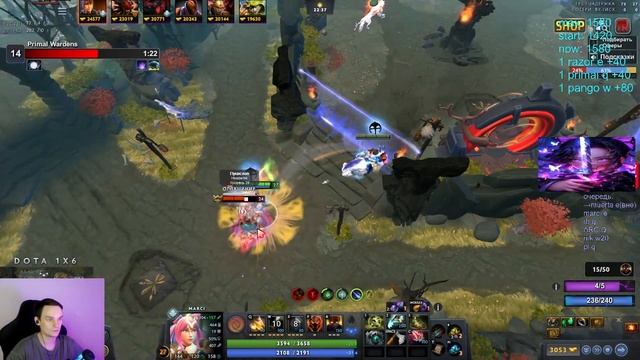 ЛУЧШИЙ ИГРОК НА МАРСИ В DOTA 1X6  | RAZE 1X6 ИГРАЕТ НА MARCI (E)