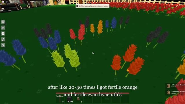 HOW TO GET FERTILE FLOWERS!!! /// ROBLOX ISLANDS (aka skyblox) смотреть онлайн