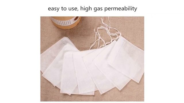 Чай сумки 5,5x7 см Еда Класс пустой Ароматические Чай сумки с заварочной струнной уплотнение