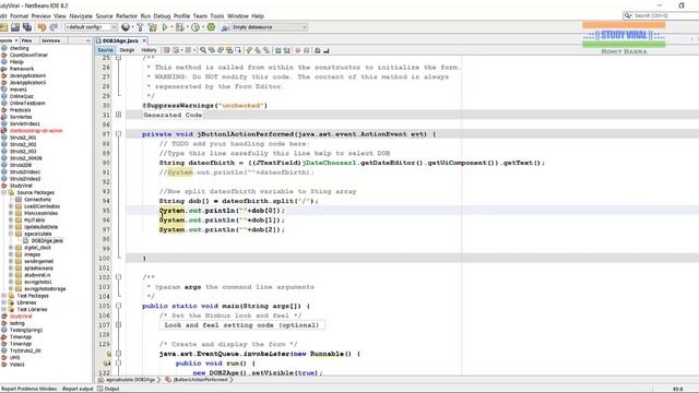Java Swing Application - Calculate Age From Date of Birth Using JCalender - Study Viral смотреть онлайн