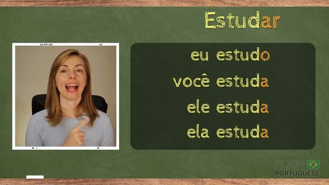 How to Conjugate REGULAR VERBS in BRAZILIAN PORTUGUESE -AR Verbs - PRESENT TENSE. #plainportuguese смотреть онлайн