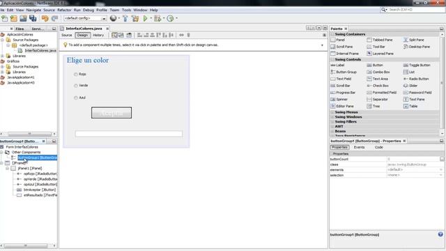 34.- Aplicación 2- Java- Elegir un color entre varias opciones, y se mostrará el color seleccionado смотреть онлайн