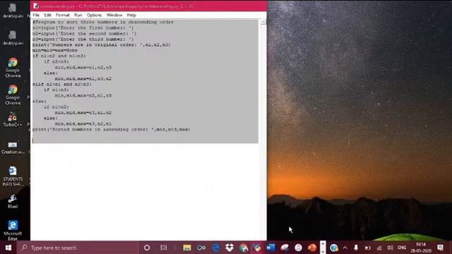 Using of Nested if Sort ascending and in Descending order. смотреть онлайн