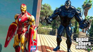 ЖЕЛЕЗНЫЙ ЧЕЛОВЕК ПРОТИВ ВЕНОМА ГТА 5 МОДЫ! МСТИТЕЛИ IRON MAN VS VENOM ОБЗОР МОДА В GTA 5 ВИДЕО MODS