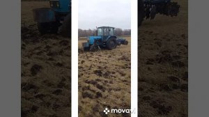 дискование целины.