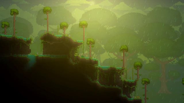 All Terraria Surface Biomes With Shaders On - Lights And Shadow