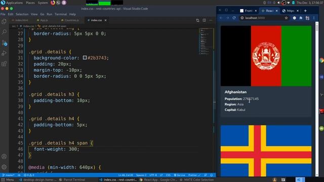 Rest Countries API challenge from Frontend Mentor using ReactJS смотреть онлайн
