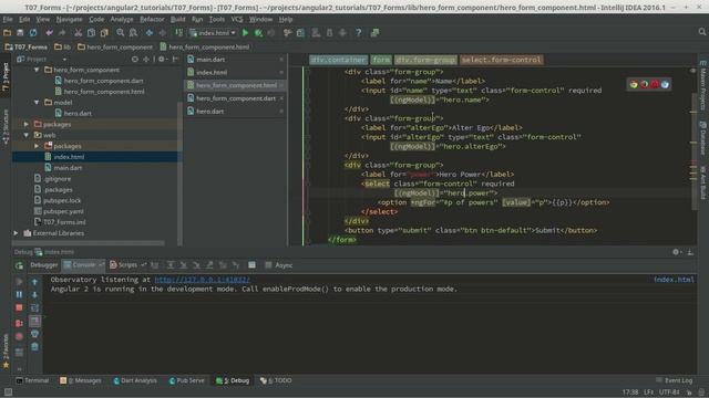 08 Forms - Angular2 Dart Tutorials Eng смотреть онлайн