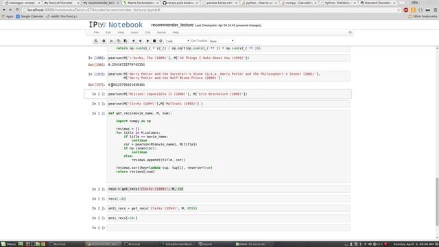 A simple python recommender смотреть онлайн
