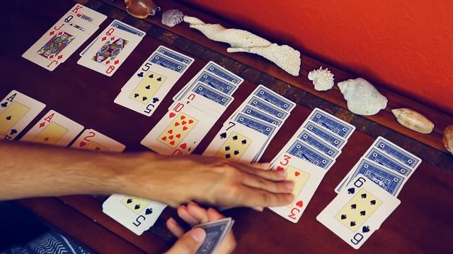 Playing Solitaire Card Game & Teaching You How To Play! (ASMR) смотреть онлайн