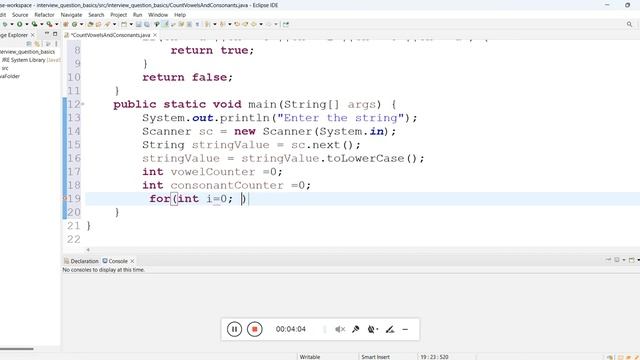 To Count Vowel and Consonants present in String (Java code) смотреть онлайн