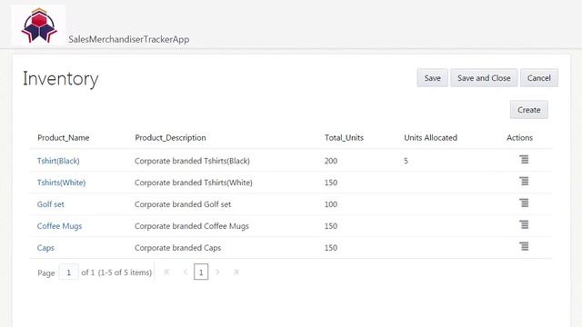 Oracle Application Builder Cloud Service Sales Merchandise Tracker App смотреть онлайн