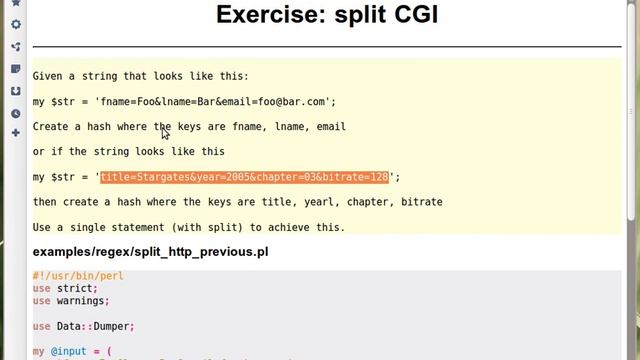 Beginner Perl Maven tutorial: 10.14 - Exercise: split HTTP GET request смотреть онлайн