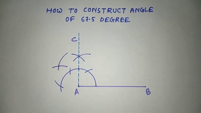 How to construct 67.5 degree angle with compass...... смотреть онлайн