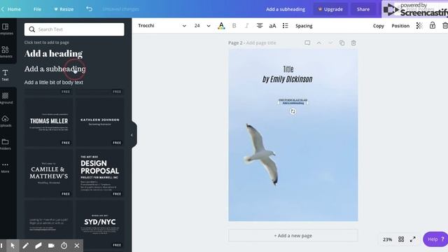 Make Poems into Posters - Canva Tutorial смотреть онлайн