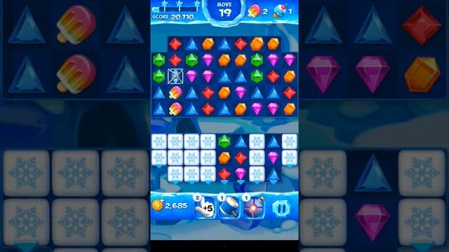 Jewel Pop Mania:Match 3 Puzzle Level 132 ( Ice Cream Town Episode ) - Walkthrough ( No Booster ) смотреть онлайн