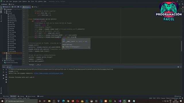 Creación de ENEMIGOS ALEATORIOS e instanciación MÚLTIPLE y RANDOM - Pygame de cero - Capítulo 10 смотреть онлайн
