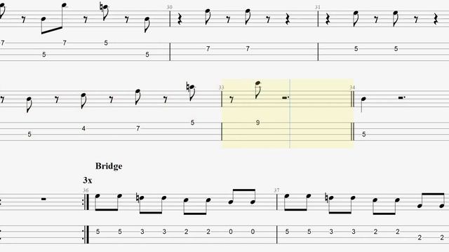 James Brown - I Got You (I Feel Good) (bass tab) смотреть онлайн