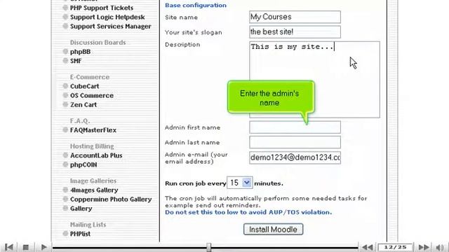 How to install Moodle from Fantastico - Fantastico Tutorials смотреть онлайн