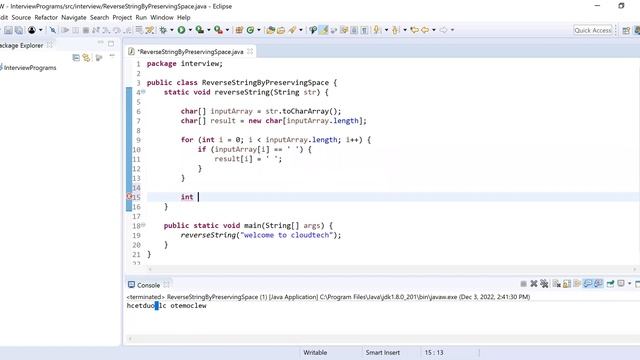 Reverse String By Preserving Space Position | Java Coding Interview Question Answers смотреть онлайн