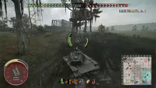 World of tanks PS4 Американский легкий танк М41 Buldog смотреть онлайн